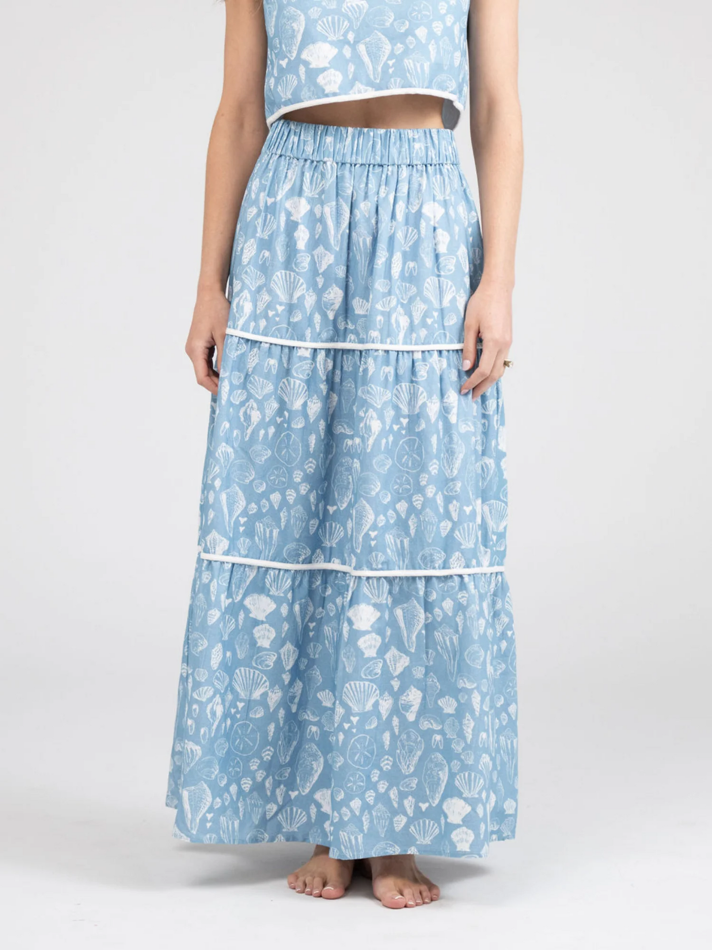 Beach Top & Skirt 2pc Set
