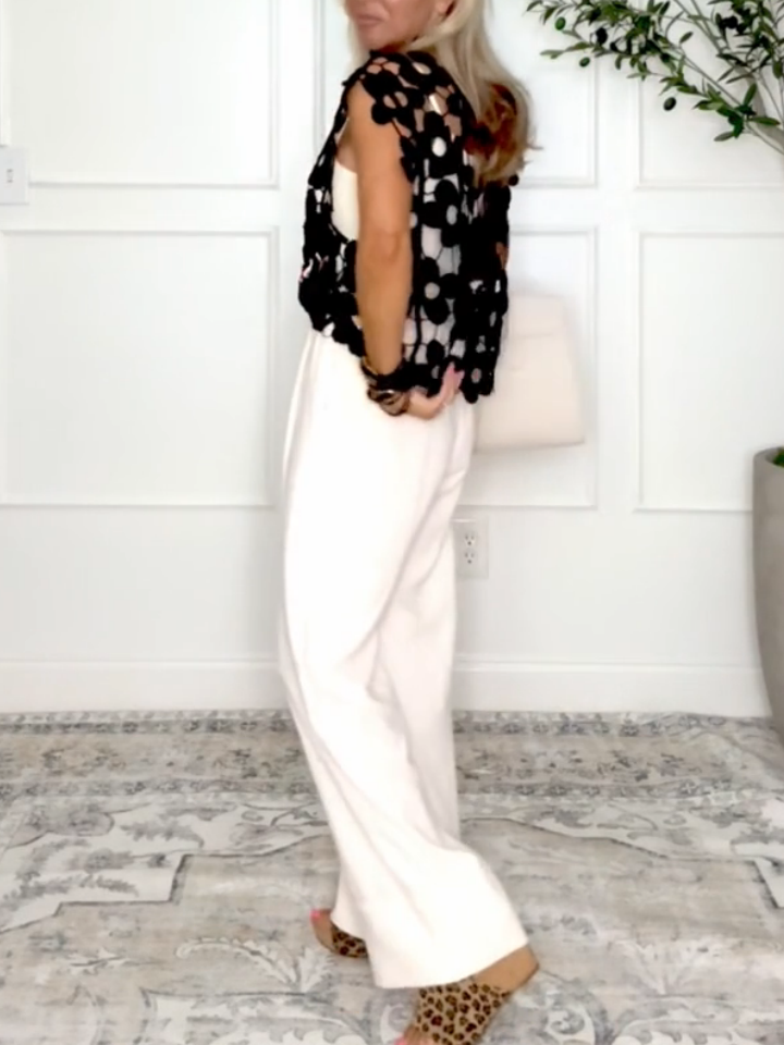 Flower Lace Vest Top