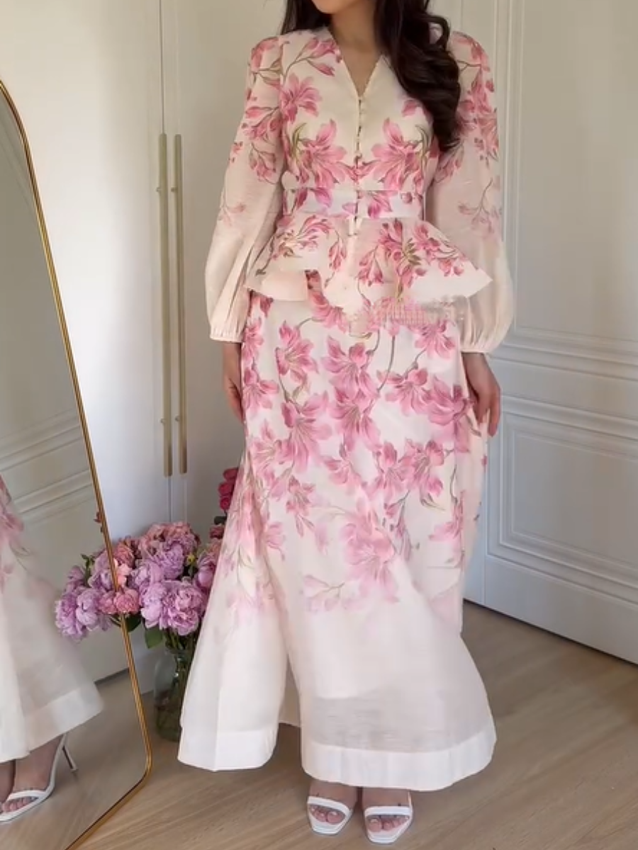 The Pink Floral 2pc Set