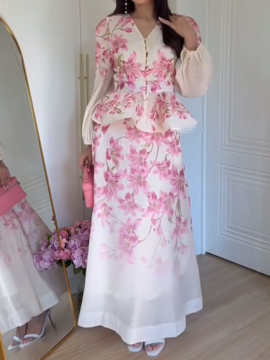 The Pink Floral 2pc Set